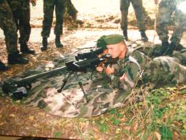 1999 Ex-Jugoszlávia, mesterlövész gyakorlat a németekkel